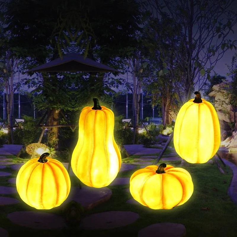 欧诺恩户外仿真创意植物南瓜装饰庭院公园小区景区别墅落地摆件