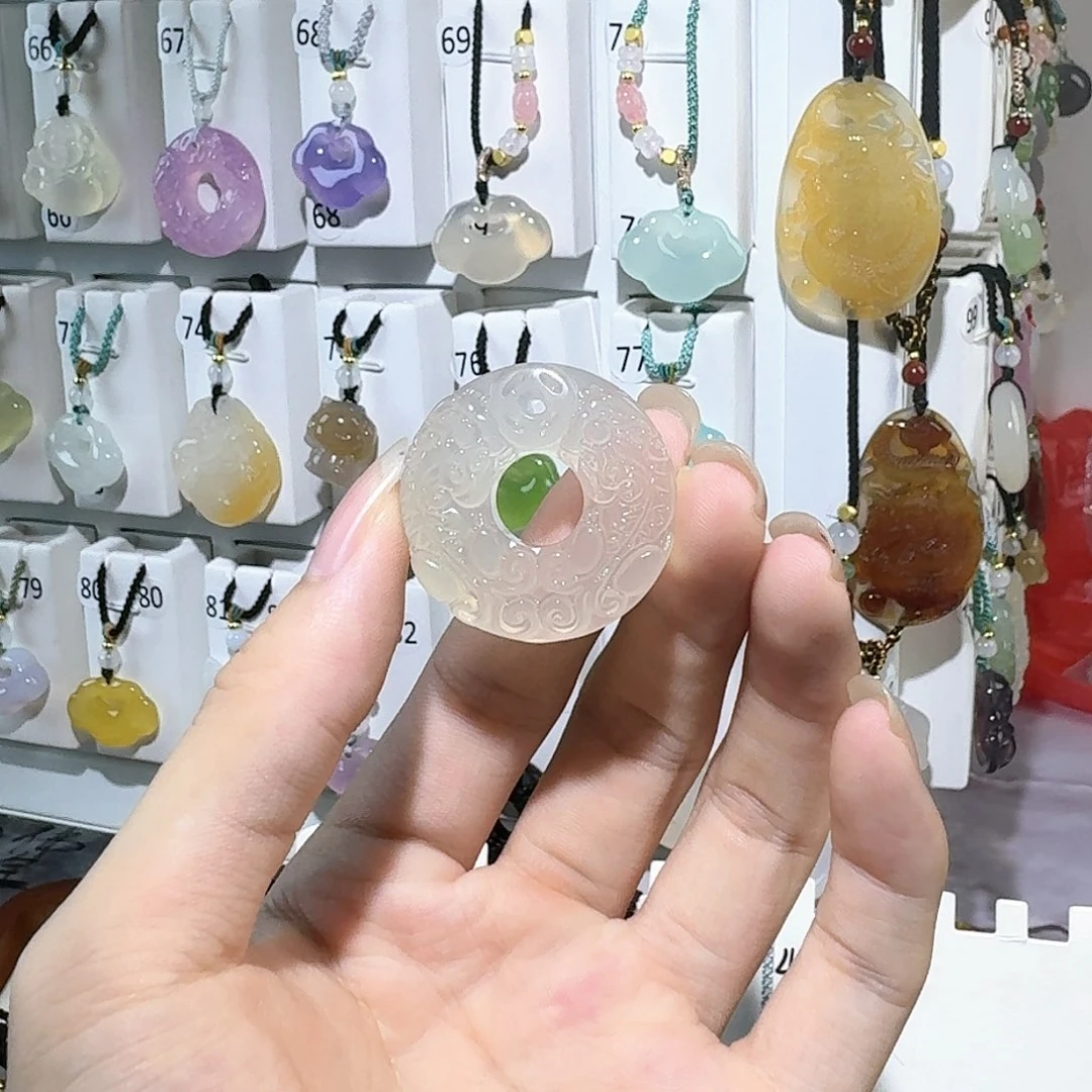 玛瑙/玉髓颈饰未镶嵌温****送