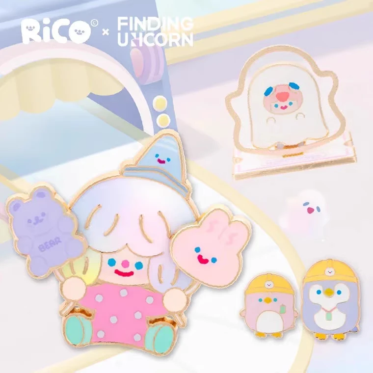 【RICO快乐工厂-徽章盲盒】阿嫲家正版盲盒手办可爱礼品礼物PVC设计