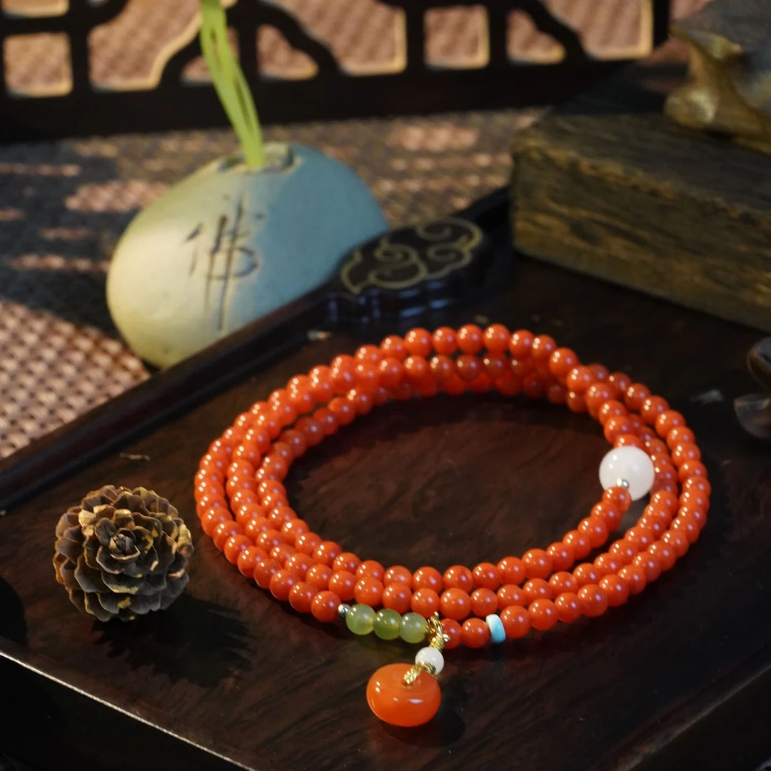 【凤鸣珠宝】南红设计款精品项链X-26