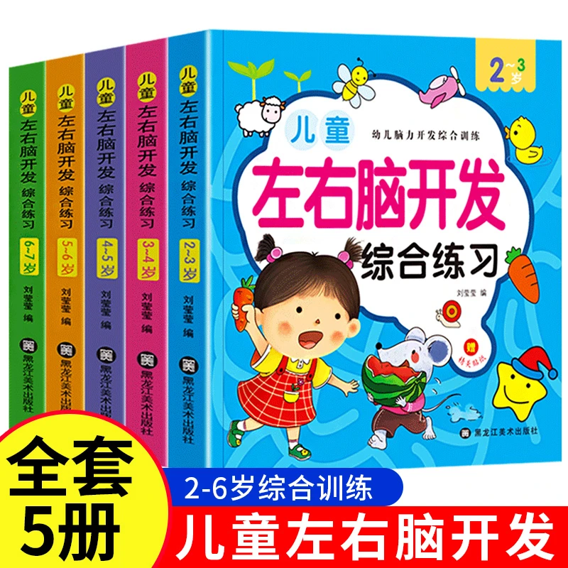 儿童左右脑思维开发训练2-6-8岁宝宝益智启蒙早教迷宫专注力玩具