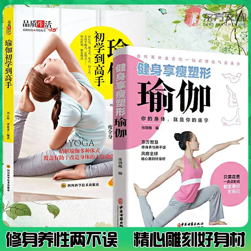 瑜伽从初学到高手生活女性修身养性瘦身燃脂塑造身材新手入门书籍