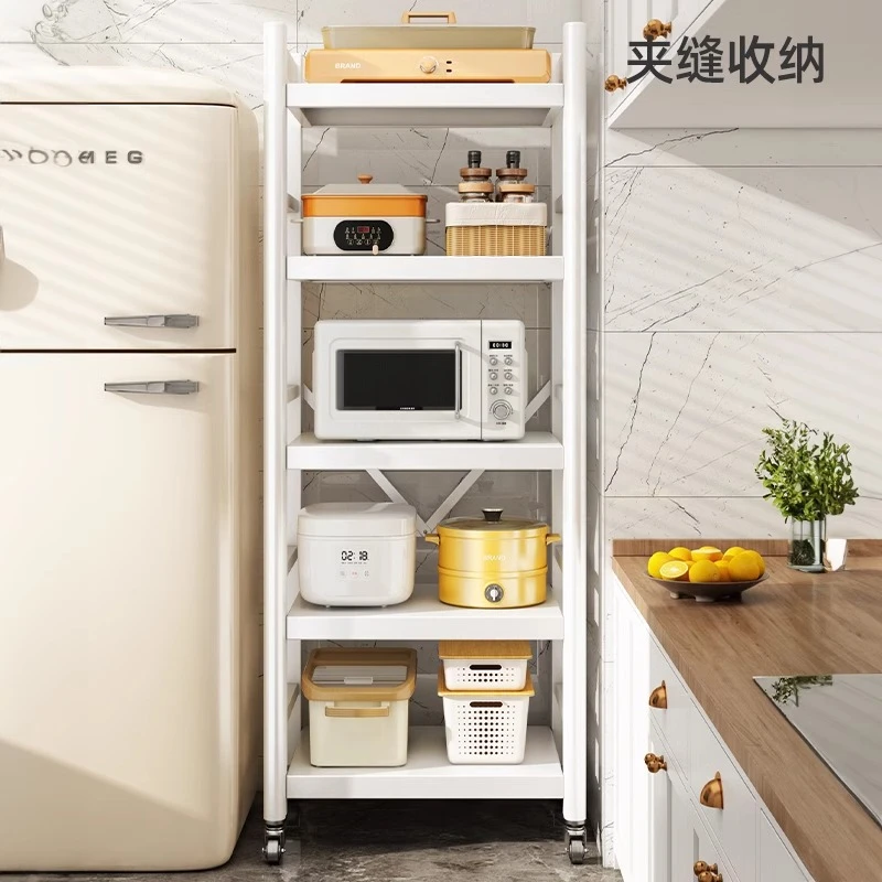 优勤厨房置物架落地多层多功能家用微波炉烤箱锅架收纳架橱柜架子