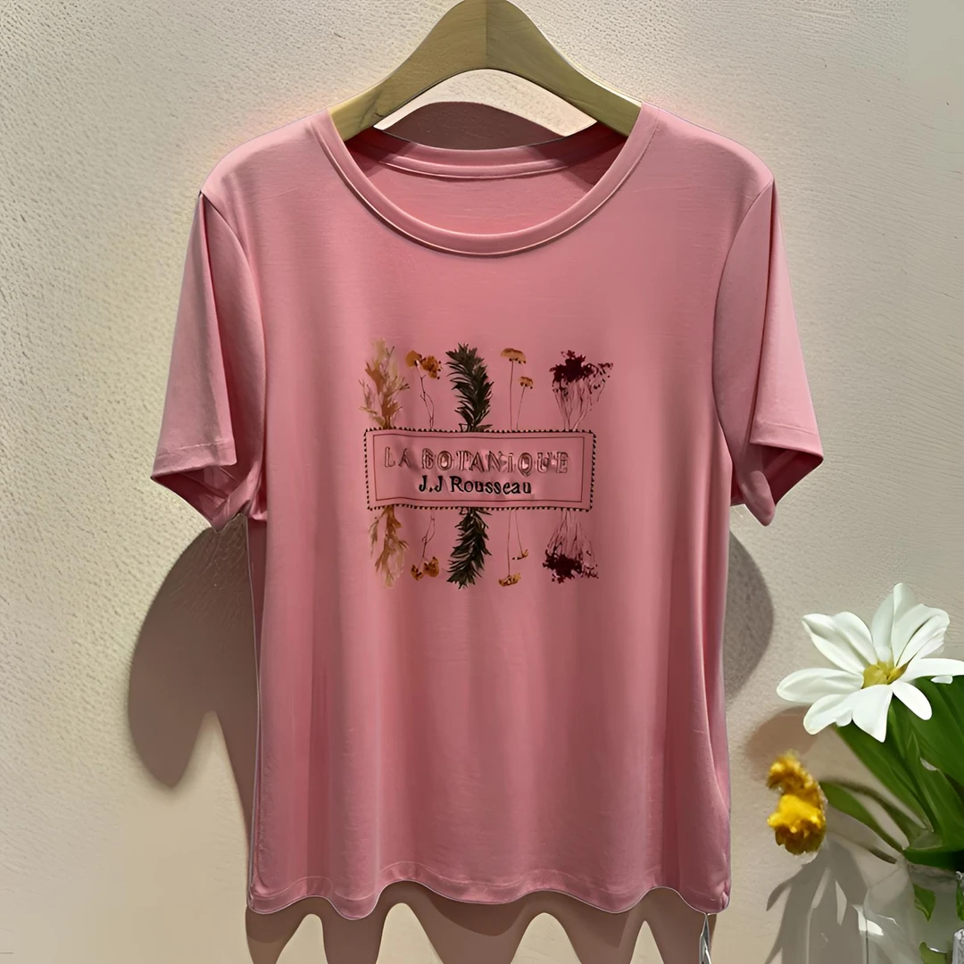 夏季百搭休闲潮流女T恤短袖62060