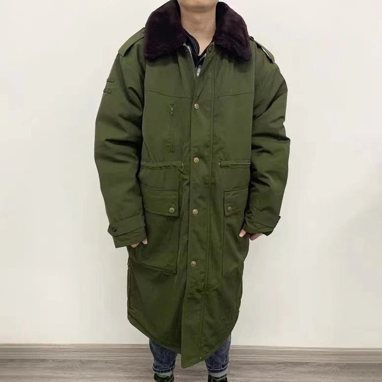 土黄色羽绒大衣可拆卸内胆中长款保暖加厚休闲户外