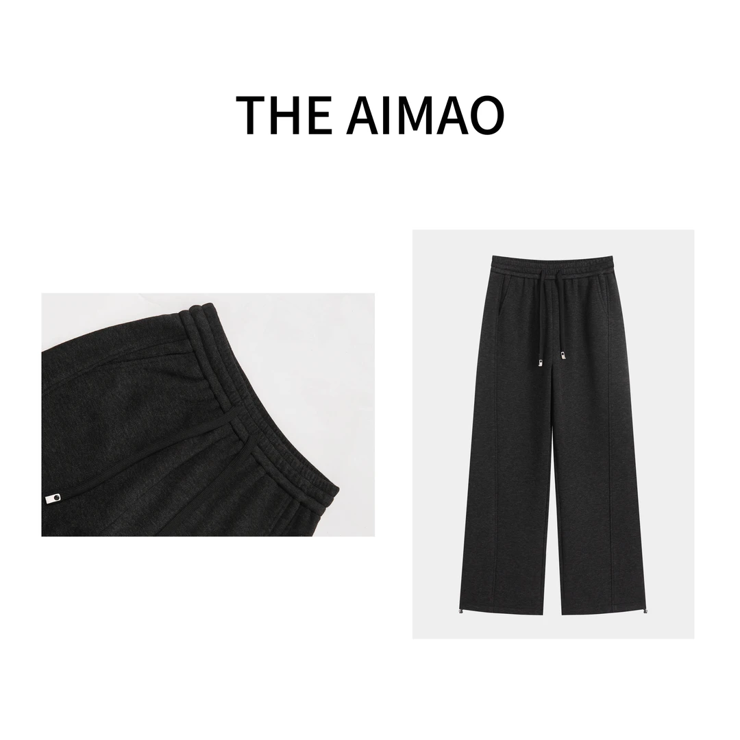 【THEAIMAO】"暖暖裤"混纺环保500G肉感弧线加绒加厚茧型裤XYX81448