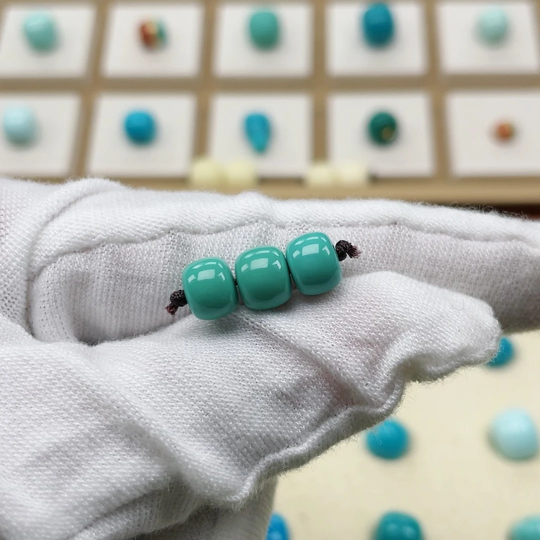 绿松石珠宝奇石18K金镶嵌