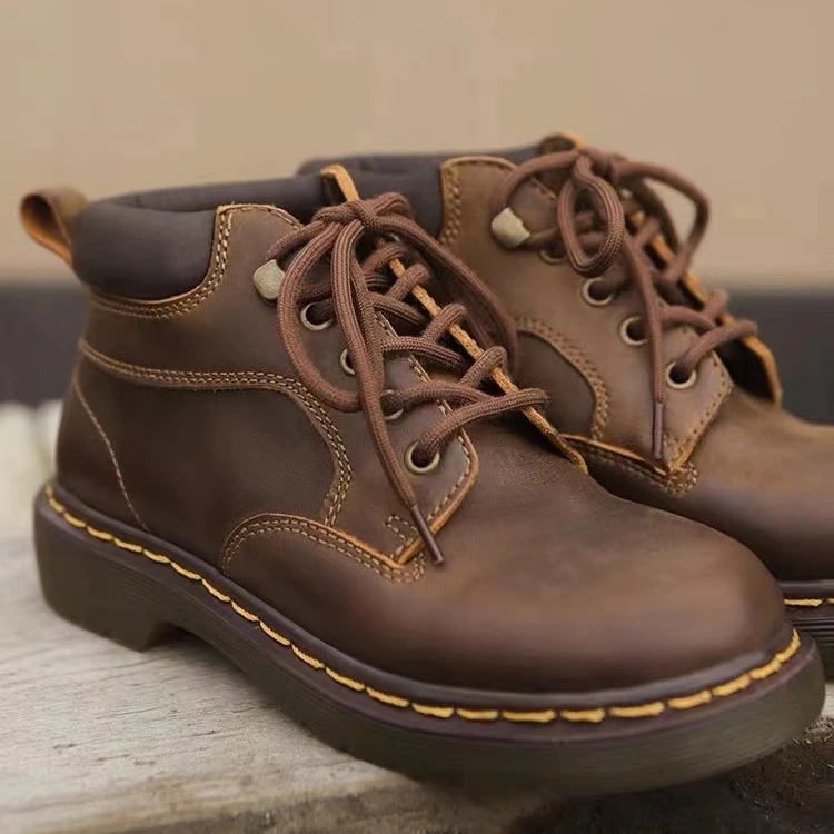 左岸迷香 休闲复古做旧工装马丁靴22FWS003
