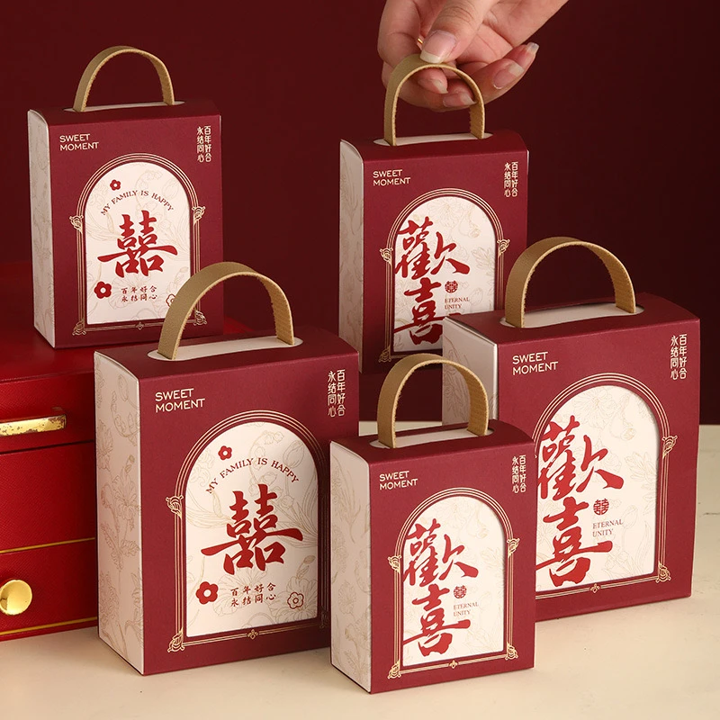 喜糖盒空盒2024新款手提结婚喜糖袋高级感小众