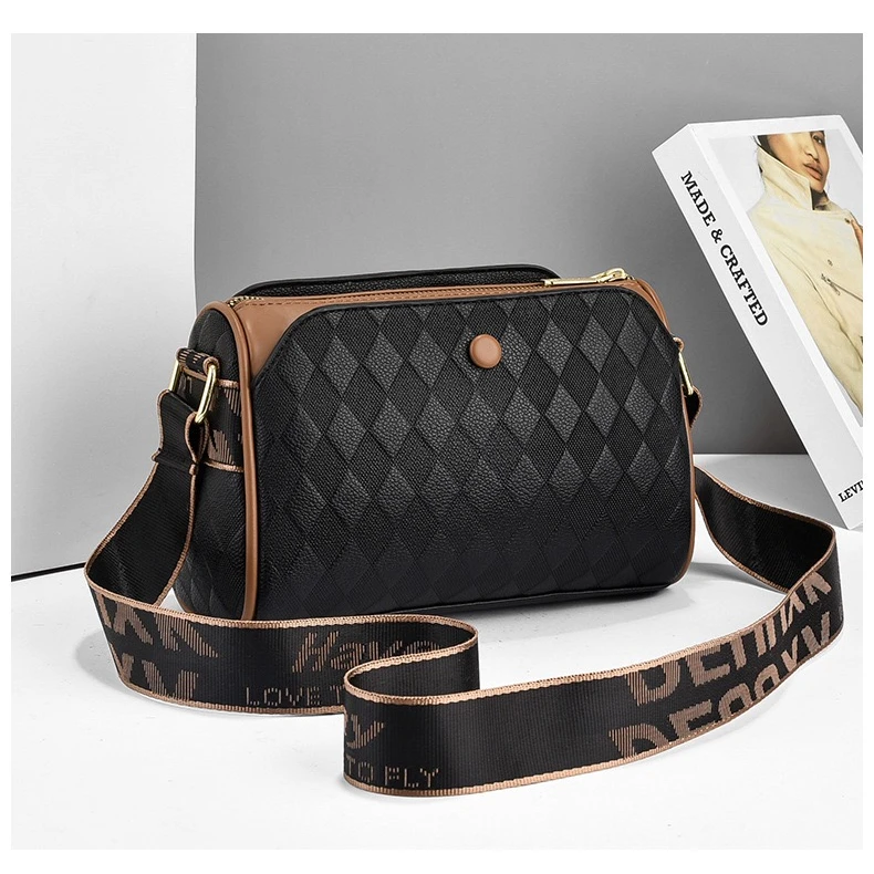 【当天发货】新款三层2025枕头包时尚春夏百搭单肩包斜挎圆筒筒女包