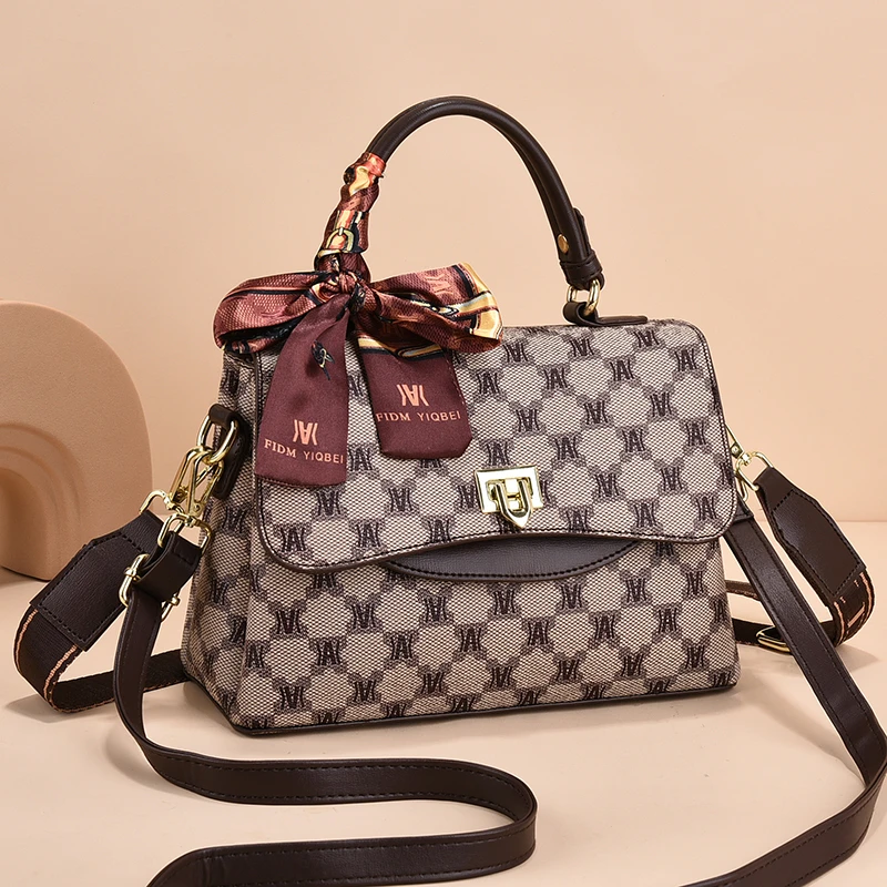 【FIDM品牌女包】2025新款潮洋气高级感百搭单肩斜挎大容量手提包