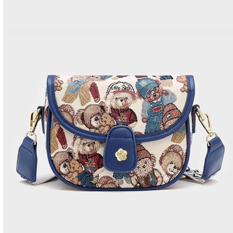 【妮卡熊】新款方包2025百搭时尚可爱休闲小包通勤单肩斜挎女士包包