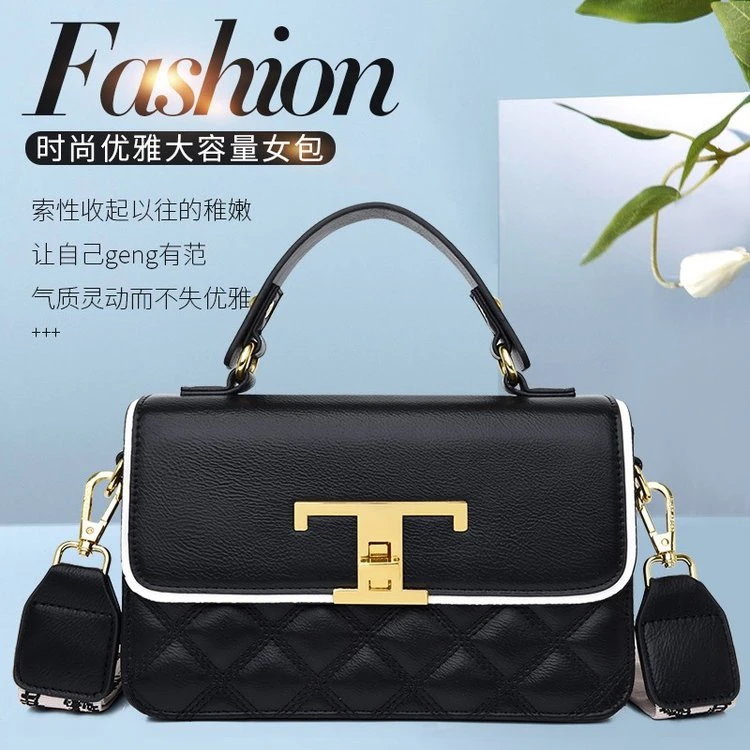 【当天发货】2025新款百搭女包时尚优雅高级邮差包手提斜挎单肩包