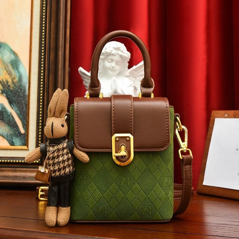 【路易·塞曼妮品牌女包】2023新款春季高级感爆款单肩斜挎手机包