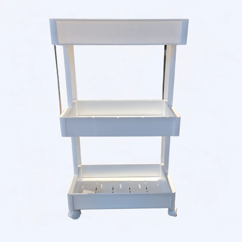 xf卫生间置物架浴室落地收纳架可移动带轮储物架