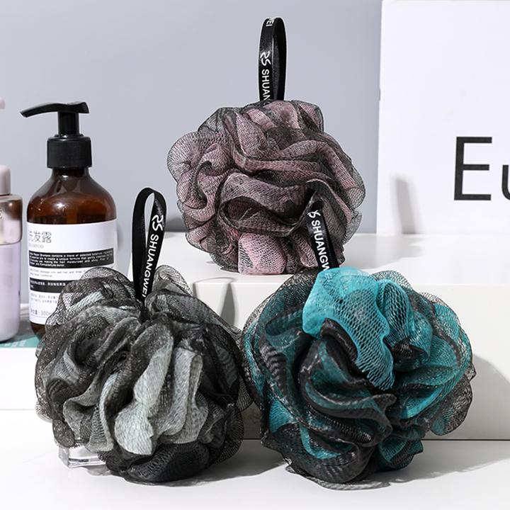 套色洗澡球男士洗澡沐浴球男生通用浴球起泡网柔软高档可爱洗浴