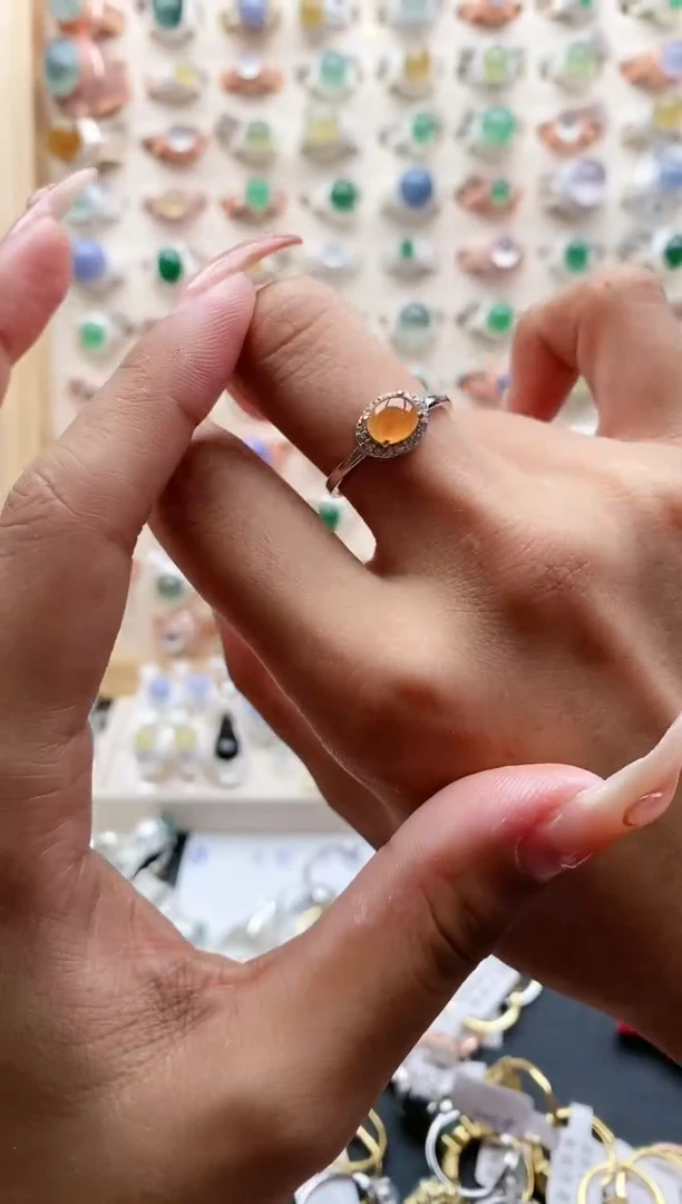 【闪购商品】翡翠戒指银S925镶嵌22222     10+