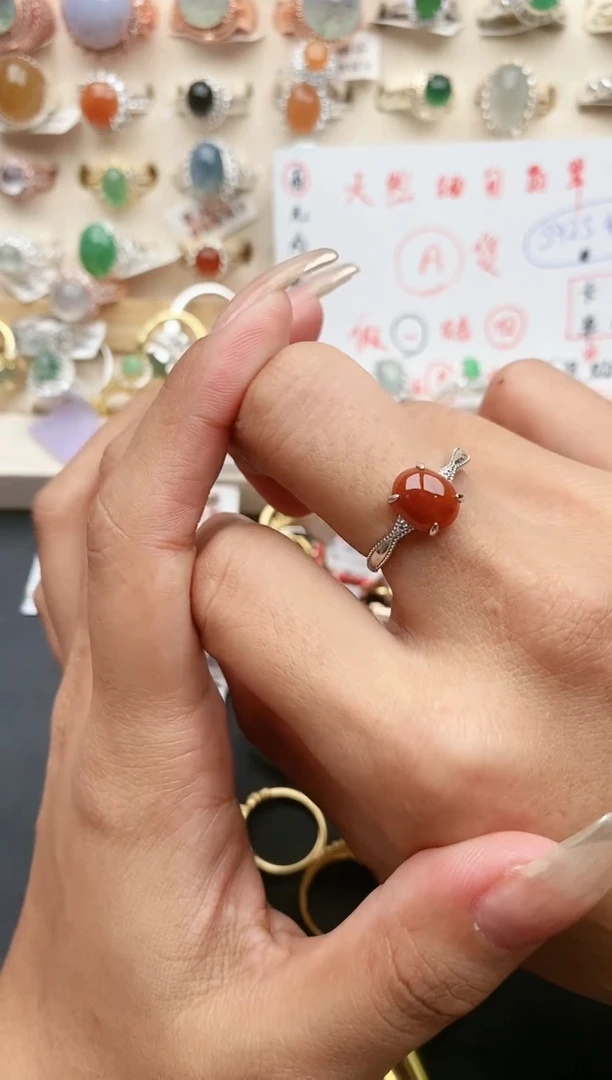 【闪购商品】翡翠戒指银S925镶嵌2222222+39