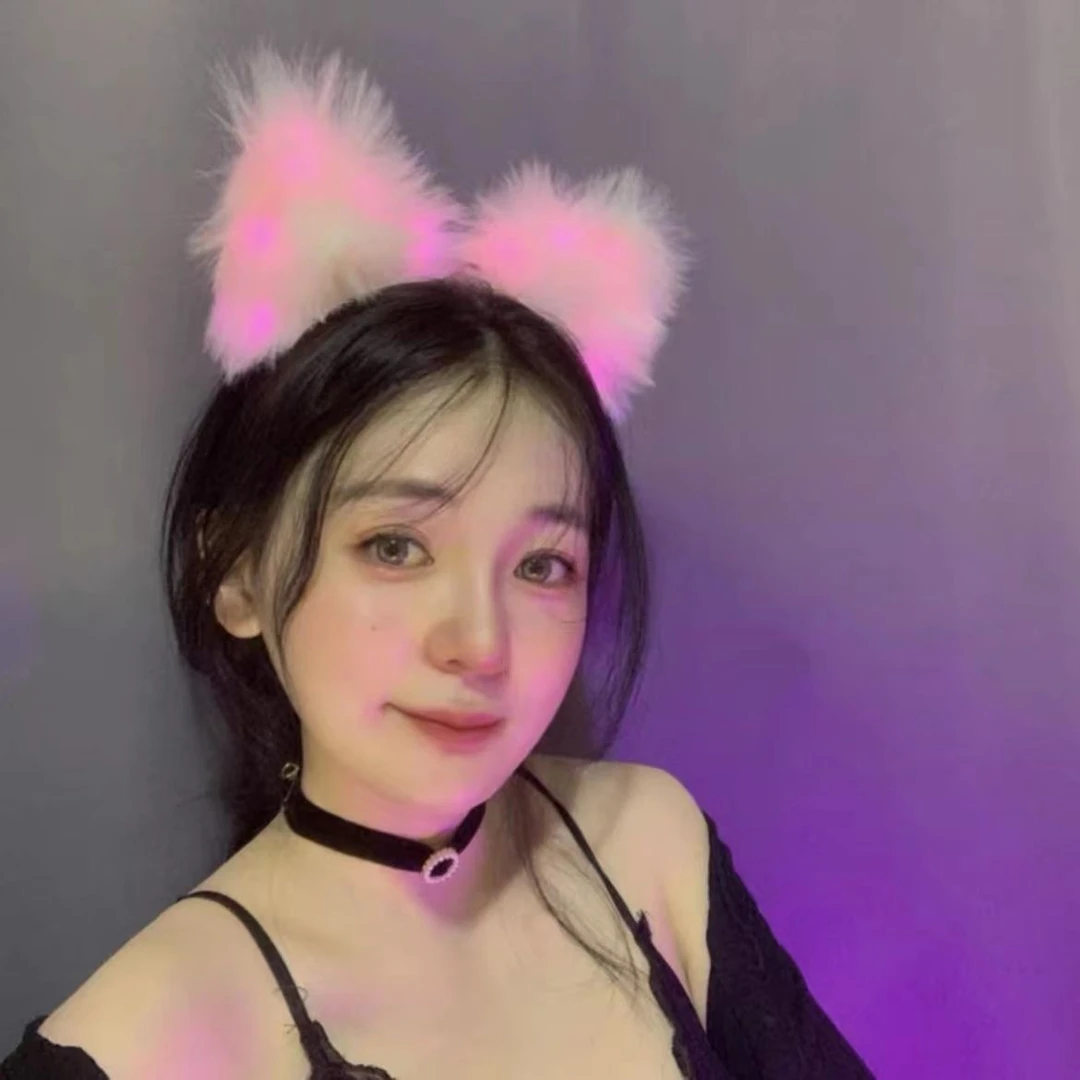 发光狐狸耳朵发箍网红直播可爱猫耳朵头饰酒吧礼品夜市地摊热卖