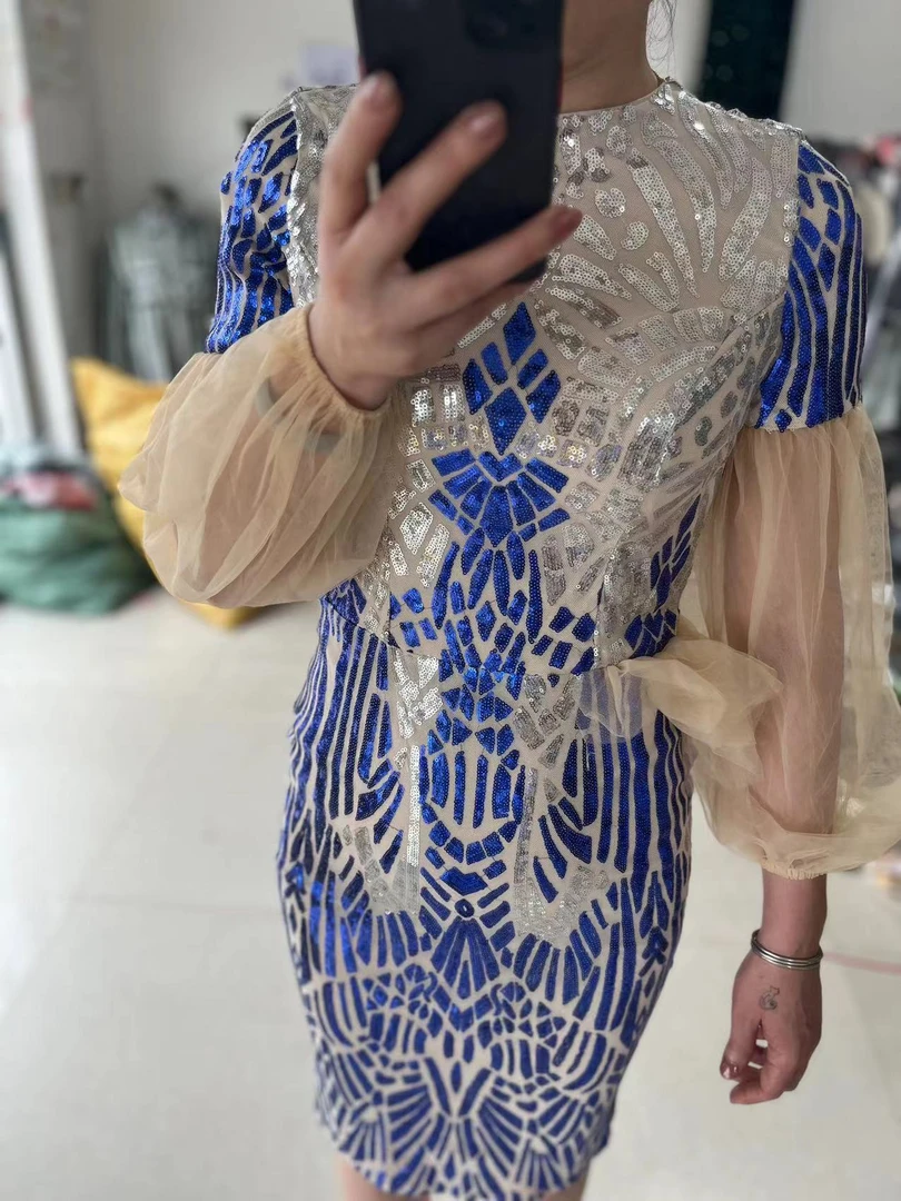 高端时尚轻奢百搭亮片2024春秋冬季新款收腰显瘦裙子