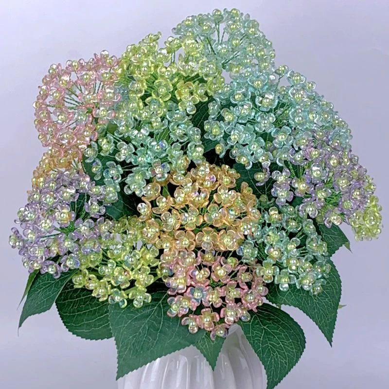 【超值活动】炫彩绣球花材料包手工花送老师送朋友礼物客厅装饰花