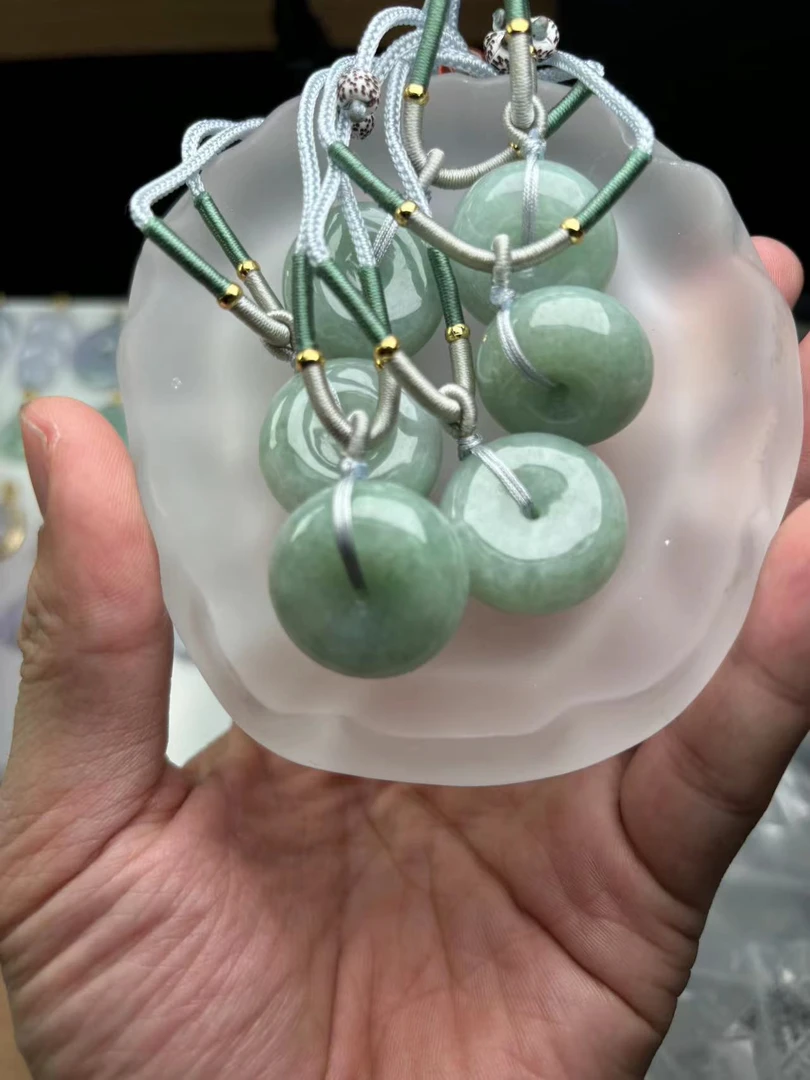 【夕夕】天然翡翠平安扣@DDH41026/多样性发一件