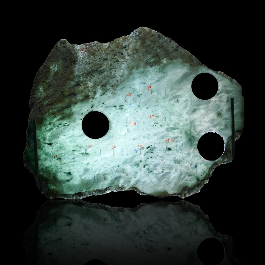 刘思懿天然A货翡翠手镯板料定制绿色玉镯子高冰圆条缅甸翡翠商城