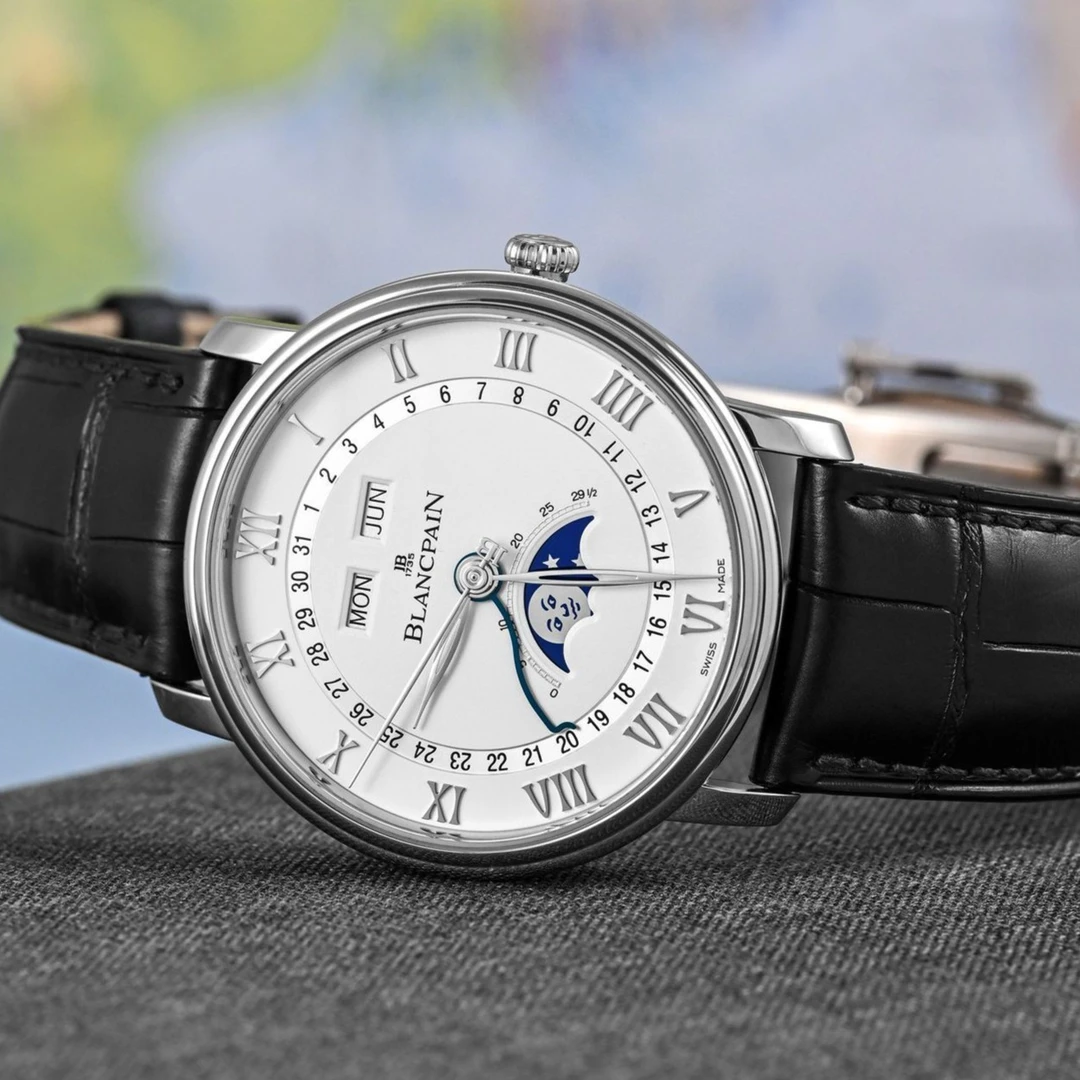 99新 宝珀 经典系列/单表/精钢自动机械男表6654-1127-55B腕表