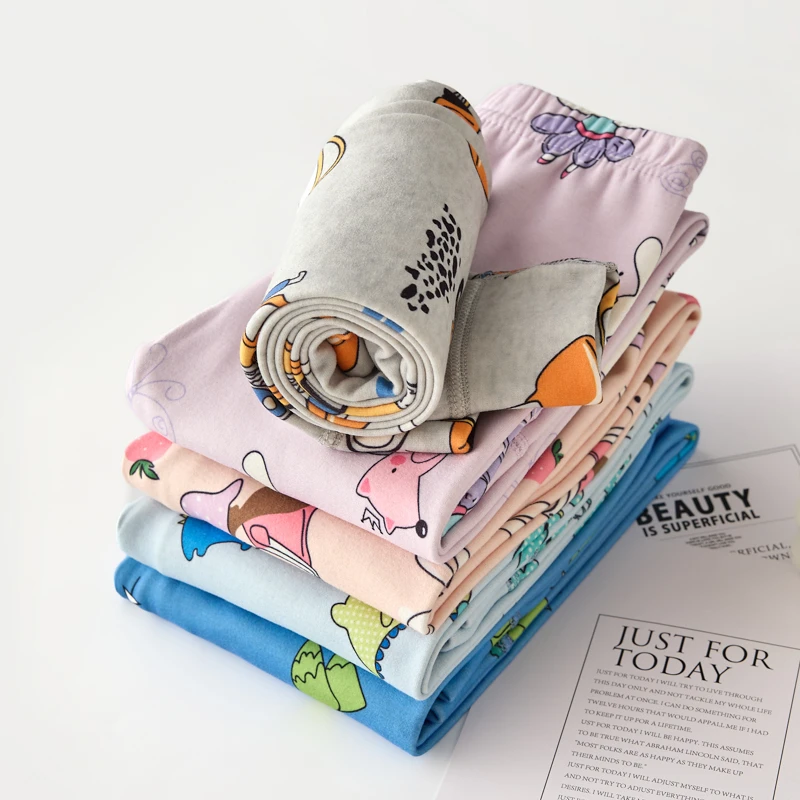 儿童打底裤秋裤睡裤女童男童女孩男孩6-10岁薄款保暖裤学生裤