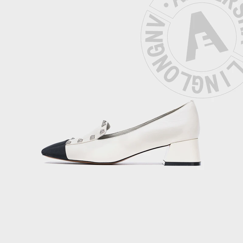 2025春款阿芙莎广系联名款9688295新款百搭通勤时尚设计感单鞋