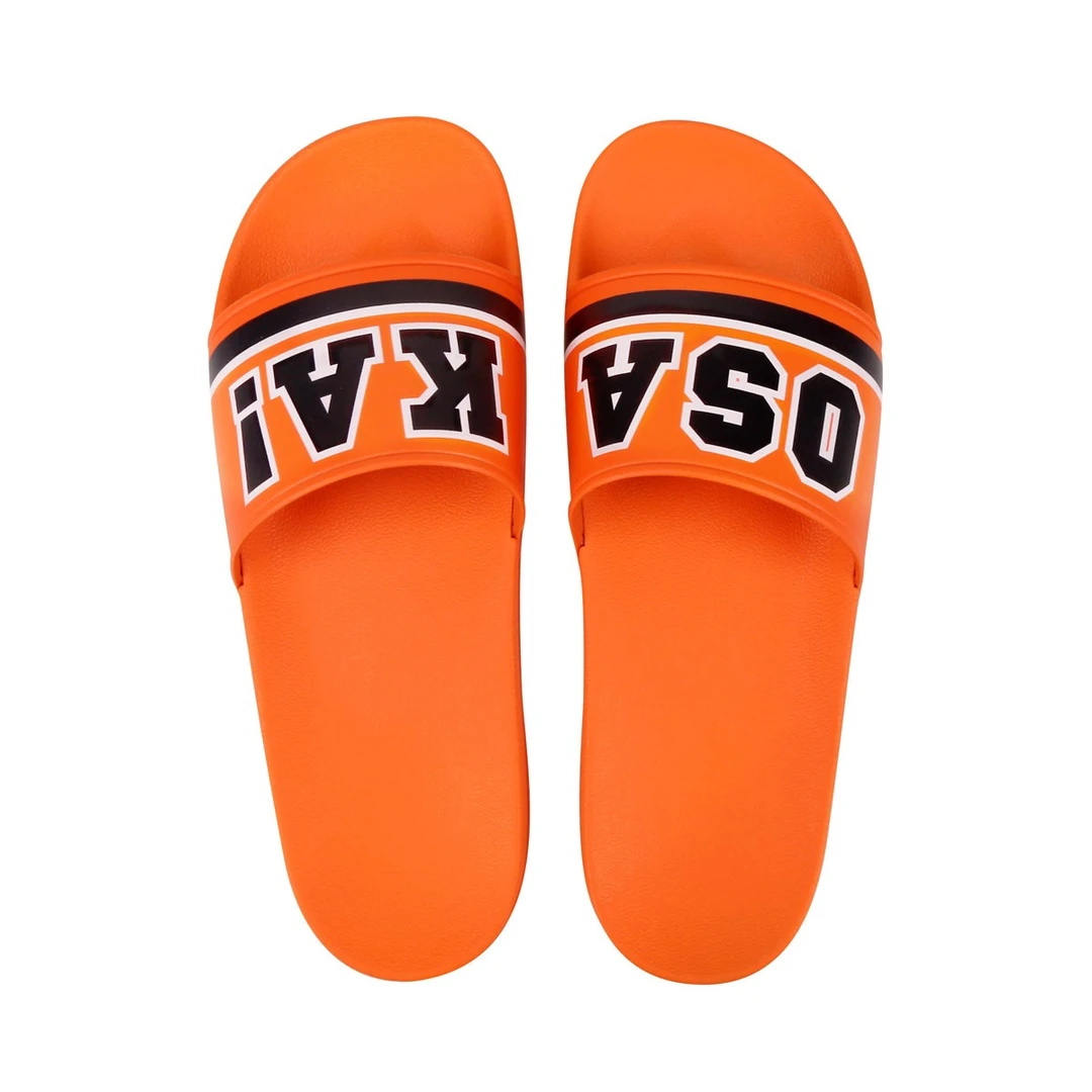 MCrew OSAKAC系列LOGO字母潮流简约橘色运动休闲居家户外拖鞋凉拖
