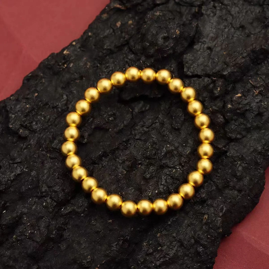 玉匠世家足金999古法手串3.2g