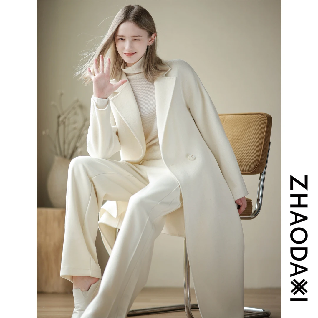 【赵大喜】现货！西西里大衣 | 奢级山羊绒*绵羊毛 贵气白中白