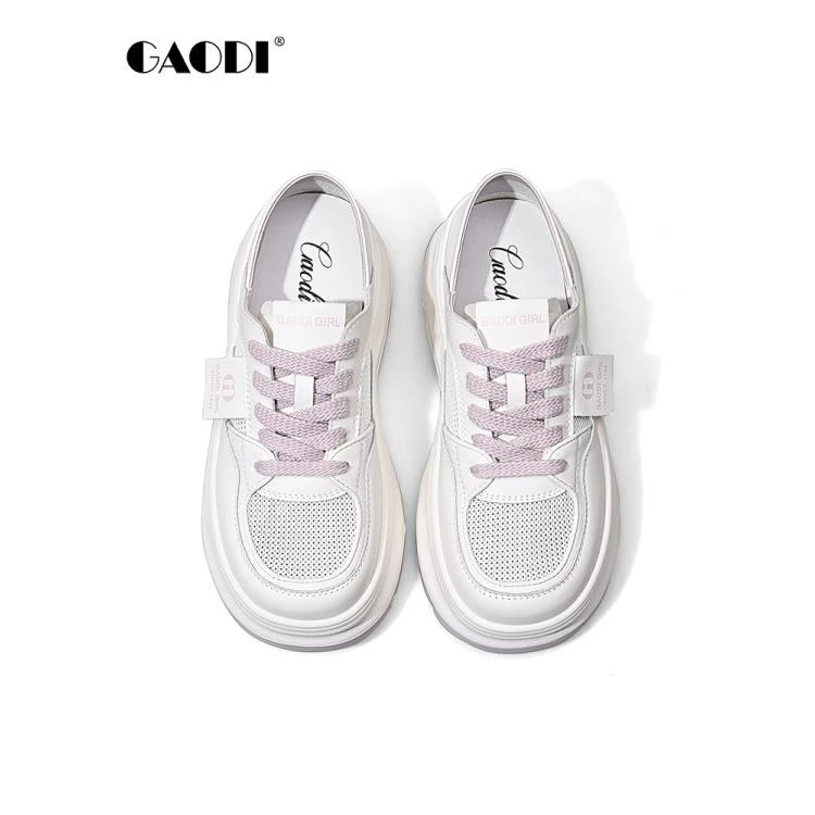 2024高蒂新款时尚百搭低帮休闲小白鞋商店同款244390-203