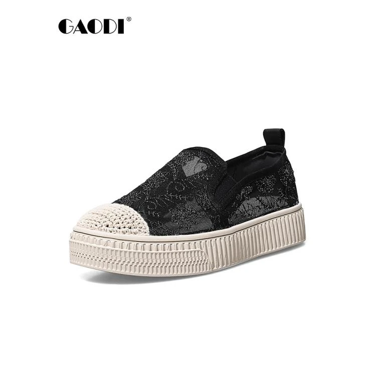 GAODI/高蒂新款蕾丝潮流时尚渔夫鞋厚底休闲鞋243329-206