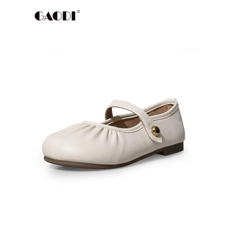 GAODI/高蒂新款百搭春季复古玛丽珍女鞋245151Q601软底浅口