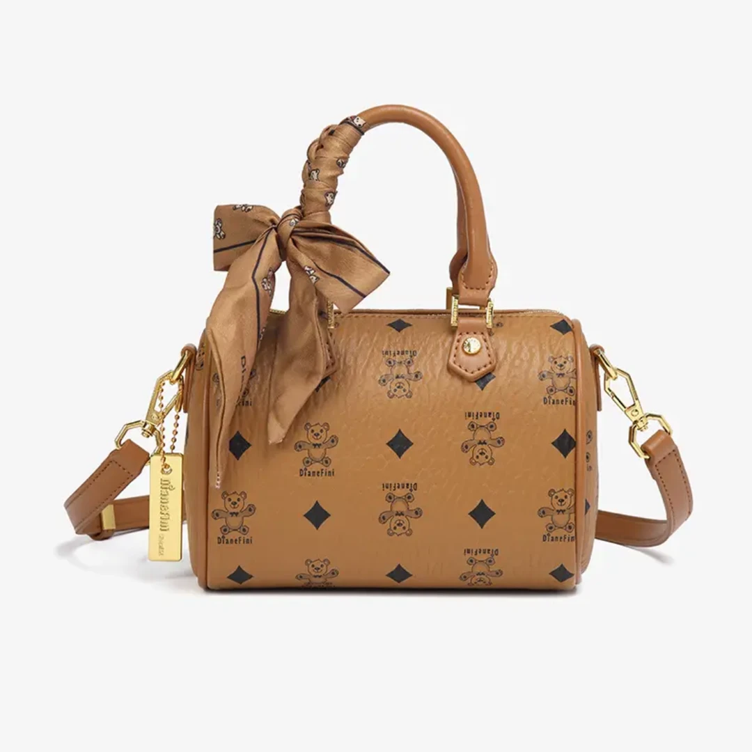 黛安霏尼正品波士顿枕头包2025新款时尚手提包单肩斜挎包气质小包