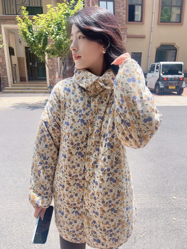 CBLM家新疆棉300g棉【西西里立领】中长款立领宽松版家居服外套