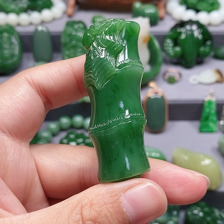 和田玉(碧玉)挂件未镶嵌