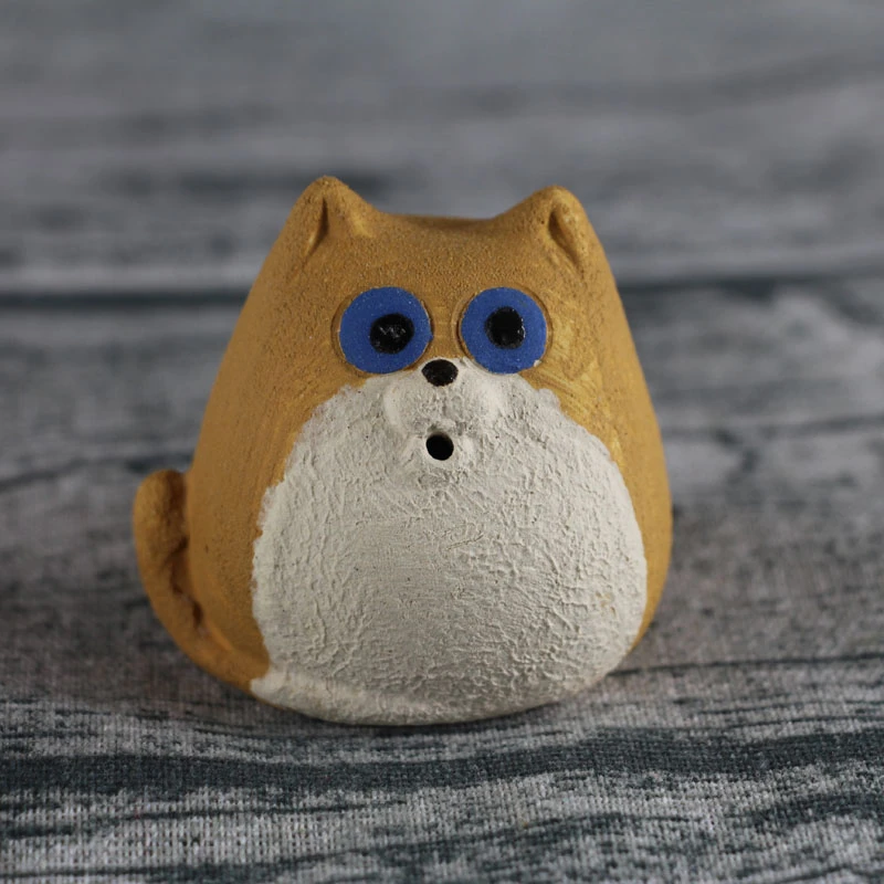 手工紫砂茶宠可爱生肖摆件小猫咪个性把玩