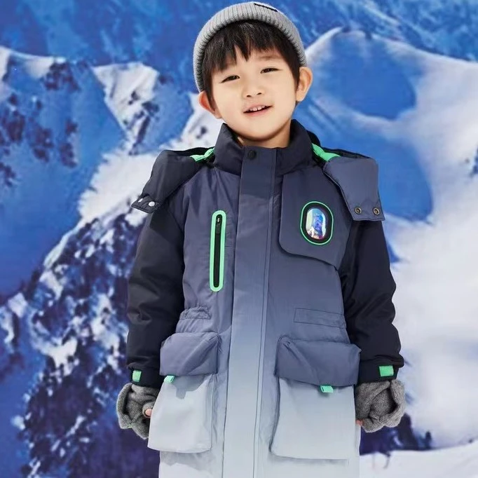 羽绒服2022年冬季新款男幼童长羽绒服保暖201422107102