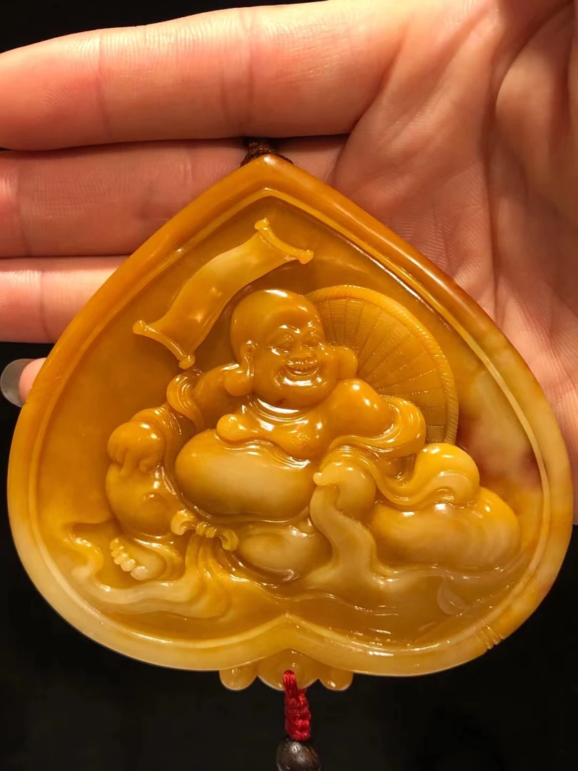 寿山三彩芙蓉石—福在眼前