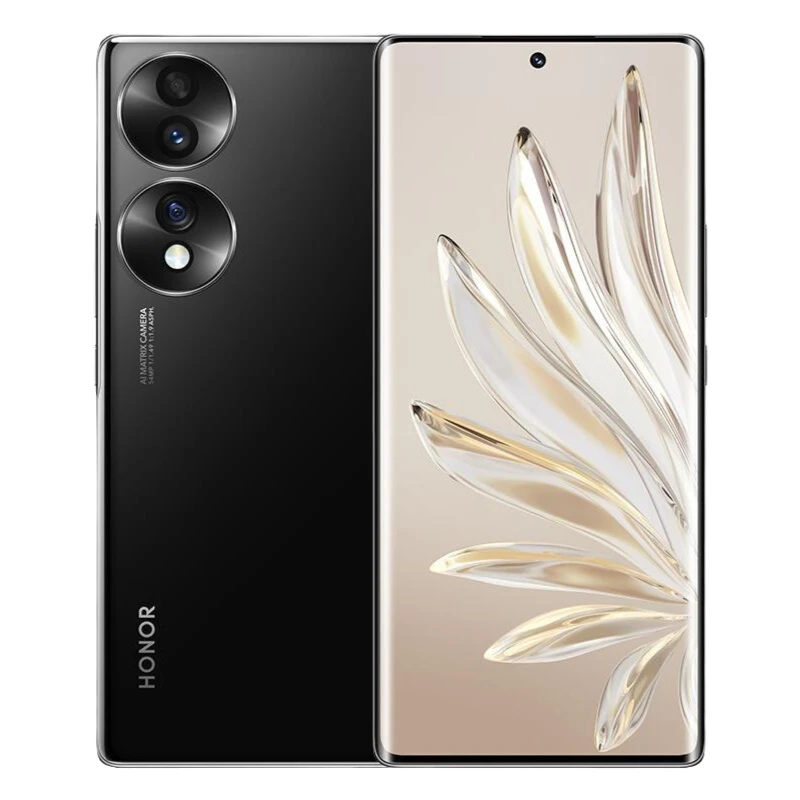 95新 honor/荣耀 70 12+256 5G 曲面屏  5400W主摄 二手机 黑色