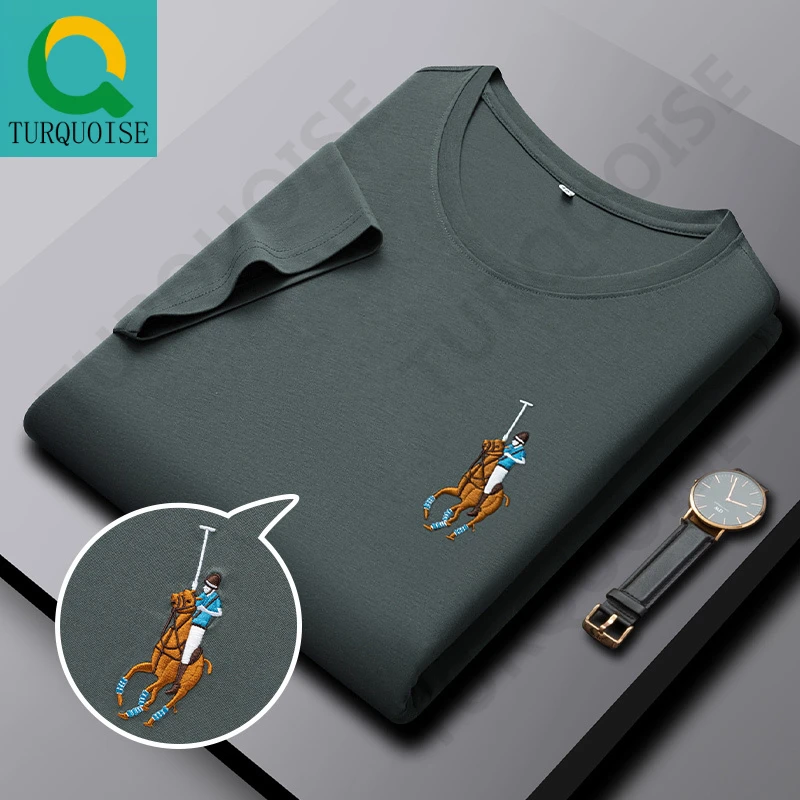 轻奢城品/短袖男士t恤短袖t恤男短袖t恤男字母刺绣短袖圆领T恤