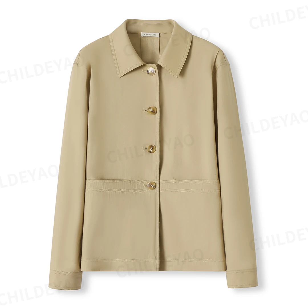 Childe Yao『纯真年代』简约通勤H型休闲外套上衣 S406030