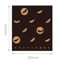 粉笔文创羽翼既成白芯笔记本