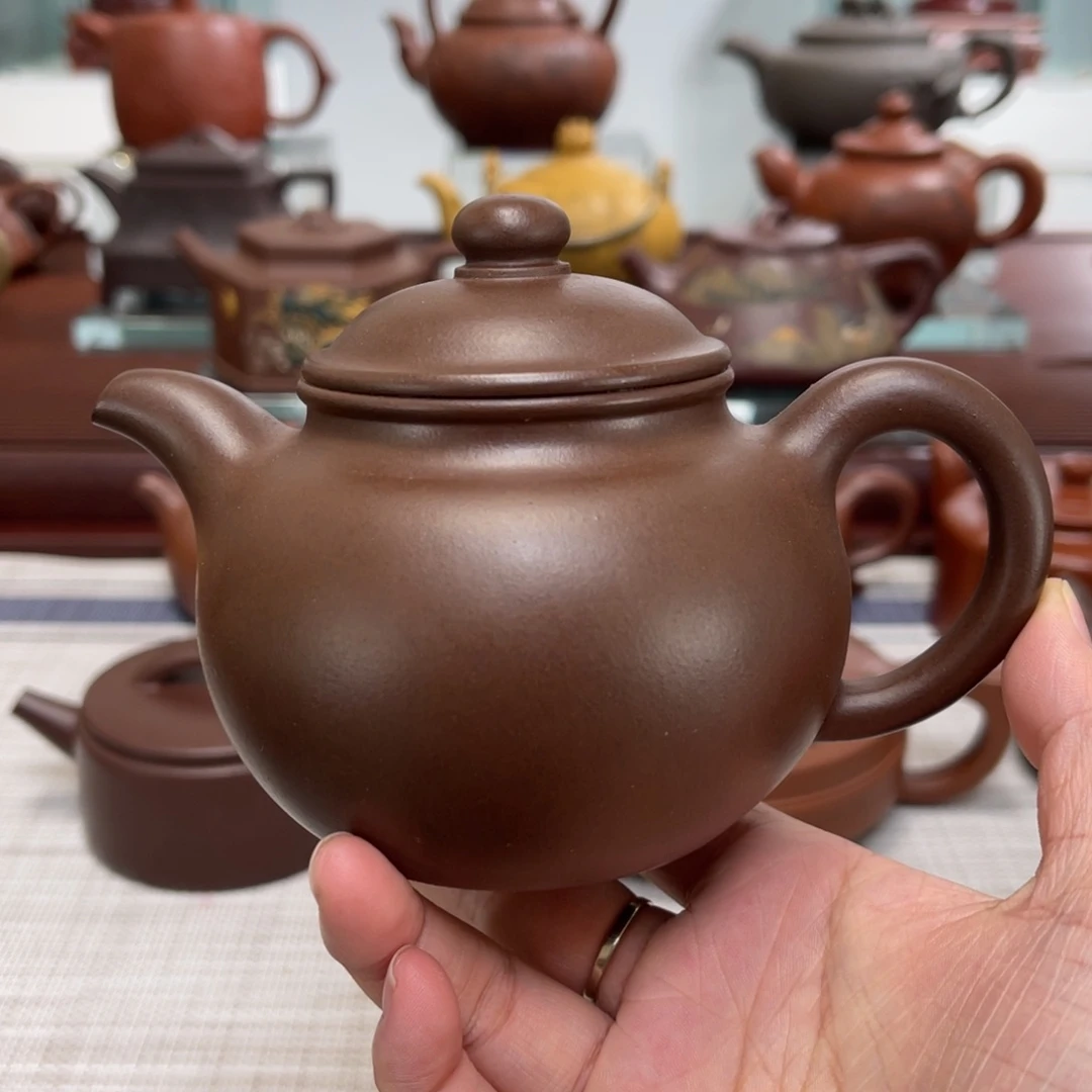 紫砂茶壶全手莲子