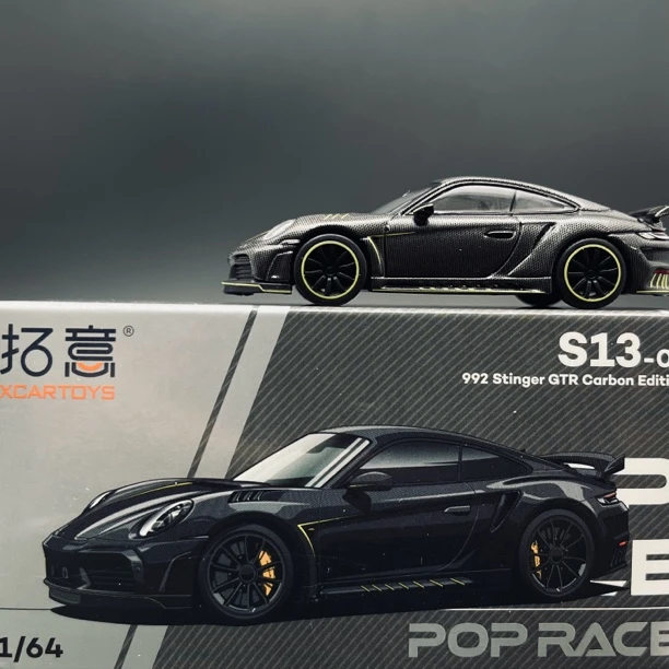 拓意1:64合金车模保时捷992stinger GTR模型车