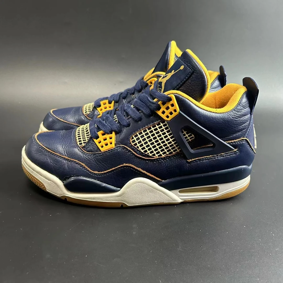 41码 AJ4 海军蓝 中帮 复古篮球鞋 工价4733