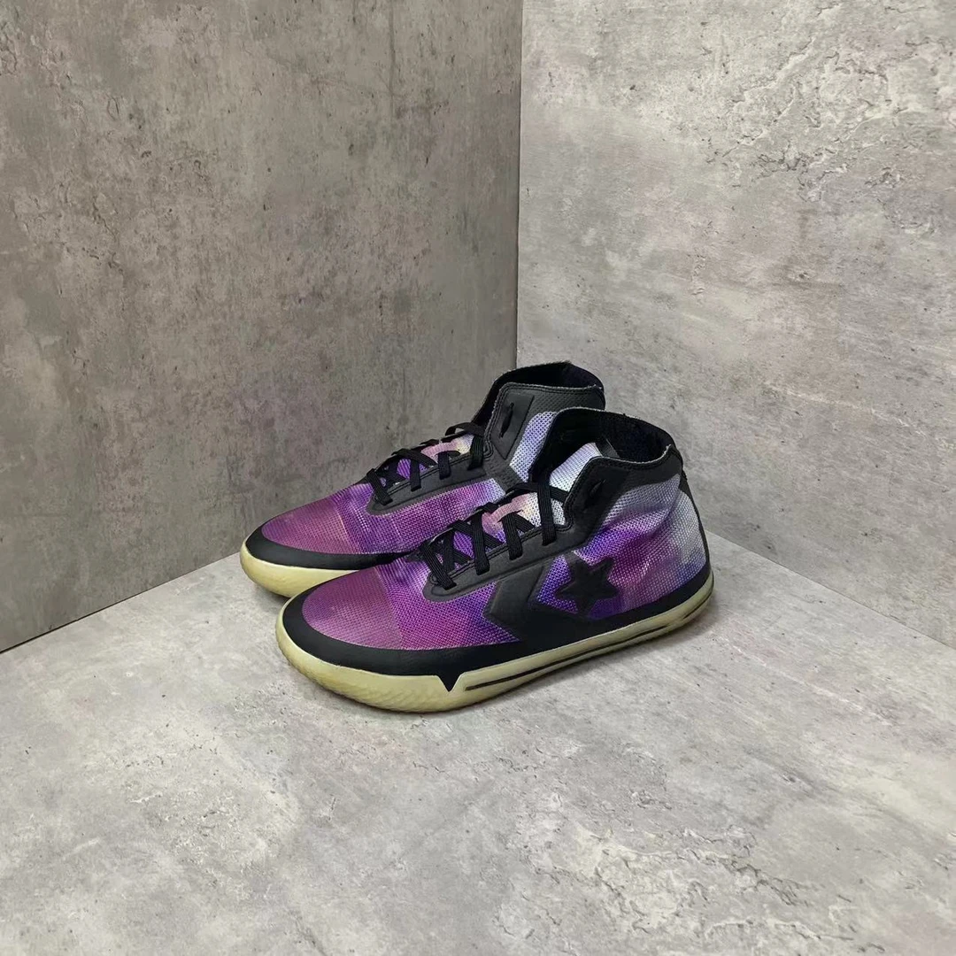 43码 Nike 匡威 All Starpro BB 黑紫 中帮篮球鞋